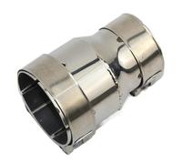 Gorge arrière queue Raccord Réducteur D'échappement Universel En Acier Inoxydable Pour Voiture(OD 63-76)