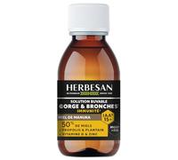 HERBESAN Solution buvable Gorge et Bronches – Miel de Manuka IAA15+ – Flacon 100 ml