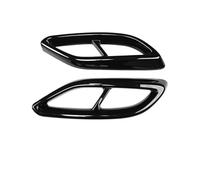 gorge de queue de voiture Couvercle de silencieux d'échappement pour Mercedes pour Benz CLA pour classe C118 W118 CLA180 200 220 250 260 2020-2022, accessoires voiture(Noir)