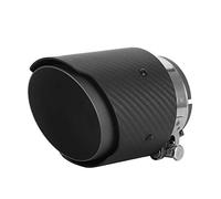 Gorge de queue d'échappement, entrée 80 mm 101 mm sortie gorge de queue en fibre de carbone matte droite côté embout de tuyau d'échappement adapté pour CX5 CX4[Noir mat]