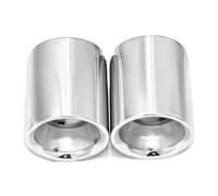 Gorge Queue De Voiture Garniture Couvercle Pointe Silencieux D'échappement En Acier Inoxydable Pour Mazda CX5 CX30 CX4 2022 2023 2024(Argent)