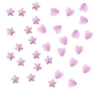 GORGECRAFT 1 Boîte 200 Pcs Star Rivet Griffe Coeur Mini Métal Griffe Perles 5 Griffe Étoile Laiton Spike Goujons 3 Griffe Coeur Forme Nailhead Punk Goujons pour DIY Cuir Artisanat Chaussures Décor