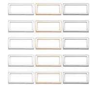GORGECRAFT 1 Boîte 3 Couleurs 15PCS Métal Plat Rectangle Anneaux Boucle 1-/5"(30mm) Sangle Carrée Sangle Ceinture Anneaux Rectangulaire Boucles Métalliques pour Sac, Pistolet Noir Or Argent