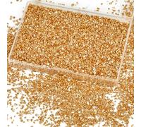 GORGECRAFT 1 boîte de Paillettes de Verre Concassé Éclats d'or Brisés Irréguliers Éclats D'Écrasement 100G de Paillettes Graviers Métalliques pour Artisanat en Résine sous-Verres Ornement Remplissage