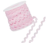 GORGECRAFT 1 Rouleau 27yd/25m RIC Rac Garniture Ruban Vague Coudre Frange Garniture 5mm/0.2 pouces pour Coudre Fleur Faire Mariage Fête Dentelle Ruban Artisanat (Rose)