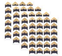 GORGECRAFT 10 Feuille 240pcs Coins de Montage d'image Papier Auto Adhésif Classique Autocollants d'angle Photo Décoration Murale Autocollant Bricolage Album Accessoires pour Scrapbooking Journal Or
