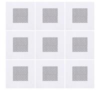 GORGECRAFT 10 Feuille de Patch de Réparation de Mur Réparation de Cloison Sèche en Aluminium 10x10cm Couvercle de Patch à Grand Trou avec Maille Auto-Adhésive Réparation Rapide pour Trous de Mur