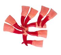 GORGECRAFT 10 pièce de Griffes de Sorcière Rouges Faux Ongles Petits Doigts Pointes de Flèche Anneaux Fête Halloween Horreur Accessoires de Costume pour LAPR Gothique Vampire Zombie Mascarade