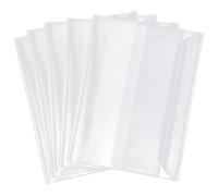 GORGECRAFT 10 protège Livres en Plastique Transparent et Réglable de 21.5 x 15.8cm avec Bande Autocollante pour Cahiers Manuels Livres Livres École et Bureau.