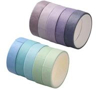 GORGECRAFT 10 rouleau Washi Tape Set,20m*10mm,Masking Tape,Ruban Adhésif Washi Scotch Décoratif pour Scrapbooking Journal Agenda Livre Carte Enveloppe Étiquetage Artisanat,Bleu et Violet