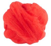 GORGECRAFT 100g de Laine Mérinos Teinte Fil à Feutrer Rouge Mélange de Fibres de Laine Feutre Dreadlocks pour Feutrage Filage Tricot Tissage Fil Épais Couvertures Tapisserie Noël Bricolage Artisanat