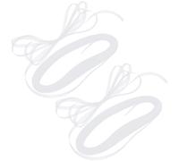GORGECRAFT 100m 2 rouleaux de Tresse Rigide Blanche de 10mm de Large en Polyester Ruban de Crinoline Tressé en Maille de Crinoline Dure pour Désossage Couture de Robes de Mariée Robe Jupe Chapeau