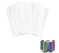 GORGECRAFT 100pcs 10cm Filet de Protection pour Fil à Coudre Brosse Cosmétique Filet de Protection pour Bobines pour Différentes Tailles de Machines à Coudre Quilting Enroulement Broderie Blanc