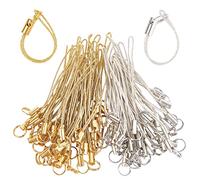 GORGECRAFT 100pcs Attache Cordon Téléphone Porte-Clés Sangle Tonalité Anneau Fendu Cordons Polyester Lanière de Téléphone Cellulaire Portable Breloques Lanière Chaîne pour Clé USB