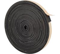 GORGECRAFT 10m*15mm*3mm Joint adhésif pour Porte Fenêtre Noir Bande de Mousse Auto adhésive Joint Isolation en Mousse Caoutchouc Multi-fonction Coupe vent Calfeutrer Protéger Évier