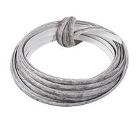 GORGECRAFT 10mX8mm Kit de Réparation pour Tressage de Rotin Synthétique,Osier pour Vannerie,Gris Clair Corde Plate Sangle Roseaux pour Chaises de Jardin Restaurer Un Fauteuil Canapés Mobilier