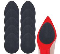 GORGECRAFT 10pcs Protections de Semelles Antidérapantes Autocollantes en Caoutchouc Noir en Forme de Goutte d'eau Coussinets Adhésifs Anti Bruit Chaussures à Talons Hauts Bottes Femmes Réparation