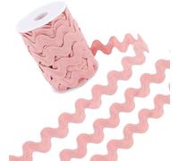 GORGECRAFT 12.5 Yards Rick Rack Trim 13mm Couture Ric Rac Rickrack Dentelle Vague Ruban Zig Zag Vague Pliage Dentelle Garniture Vert Mer en Forme de S Tissé Tissu Tressé pour Bricolage Artisanat Noël