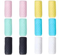 GORGECRAFT 12 pièce 6 Couleurs Housse de Bouteille de Voyage Élastique en Silicone Essentiels de Voyage Bateau de Croisière Avion Bagages Taille de Voyage Articles de Toilette Bouteilles Manchons