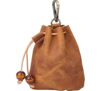 GORGECRAFT 125 * 106mm Mini Pochette Médiévale en Cuir Véritable Porte Clés Crazy Horse Pochette en Cuir avec Cordon de Serrage Portefeuilles de Cartes de Crédit Porte Monnaie Porte Monnaie Pérou