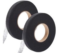 GORGECRAFT 128m de Ruban Thermocollant pour Ourlet 2 rouleaux de 1.5cm Adhésif Sans Couture Fusion Wonder Web Points Thermocollants Rubans D'Ourlet pour Coller des Vêtements Cassés des Pantalons, Noir