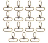GORGECRAFT 15 Fermoir Pivotant en Bronze Antique de 4.4cm Alliage Métallique Robuste Anneau Ovale Déclencheur de Porte Poussoir Matériel de Lanière Fermoir Mousqueton pour Porte Clés Bricolage