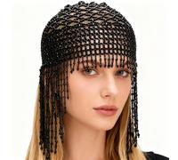 GORGECRAFT 1pc 1920s Perlé Roaring 20s Cristal Mariage Mariée Chaîne pour Danse Mariée Cosplay Halloween