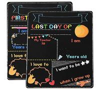 GORGECRAFT 1Pc Back to School Board Mon Premier Jour D'École Tableau Noir Signe Rectangle Milestone Blackboard Photo Prop Réutilisable Effaçable pour Les Élèves de la Maternelle à la Première Année