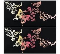 GORGECRAFT 2 feuille D'Autocollants Réfléchissants en Vinyle Imperméable pour Femme Camion SUV Art Mural Ordinateur Portable Colorées