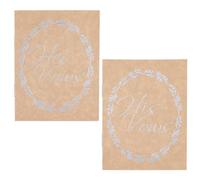 GORGECRAFT 2 Livre de Vœux pour Cadeaux de Mariage Fête Prénuptiale Carnet de Vœux avec Mot Ses Vœux et Ses Vœux Journal de Vœux en Papier Kraft Livre de Jour de Mariage pour Cérémonie de Mariage