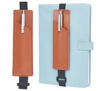 GORGECRAFT 2 Porte Crayons en Cuir PU du Pérou avec Élastique Ajustable Pouvant Contenir 2 stylos Idéal pour Les Cahiers Carnets de Maquillage à Couverture Rigide Agendas Livres Même Ranger Monnaie