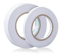 GORGECRAFT 2 Rouleau de Ruban Adhésif Double Face de 100m pour Tissu Papier Adhésif à Presser sans Couture Repassage Couture Collage Retouches Bandes pour Arts Photographie Boîte Scrapbooking Cartes