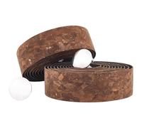 GORGECRAFT 2 Rouleau de Ruban Adhésif Marron pour Guidon de Vélo 4.3 m Mousse EVA Souple Style Vintage Absorbant Les Chocs avec 2 Bouchons et Autocollants pour Vélo de Route Spinning et Indoor.