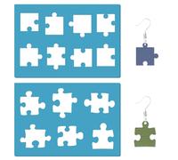 GORGECRAFT 2 Styles Puzzle Pochoir Réutilisable Acrylique Boucles D'Oreilles Fabrication de Bijoux Forme Modèle Pochoirs de Coupe en Cuir pour la Fabrication de Bijoux Scrapbooking 13x9cm