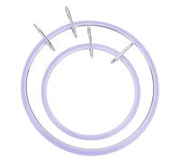 GORGECRAFT 2 Tailles Métal Ressort Tension Cerceaux de Broderie Tension Tambour Broderie Point de Croix Cerceau Ensemble Cercle Cadre Rond Art Artisanat pour la Couture (168mm, 121mm)