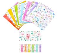 GORGECRAFT 24 Feuille 12 Styles Bloc de Papier pour Scrapbook Fleur Papier Cartonné à Découpage à Motifs Aquarelle Fournitures de Fond pour Journalisation Planificateur Origami Artisanat
