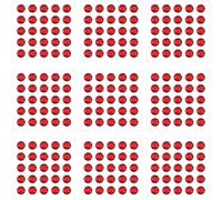 GORGECRAFT 250 strass Acryliques Autocollants Rouges de 10 mm en Plastique Rond pour le Visage les Yeux les Bijoux à Coller Sur les Cheveux du Corps les Bijoux pour les Cartes D'Invitation les Travaux