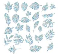 GORGECRAFT 26 PCS Feuilles Adhésif Fenêtre Anti Collision Arc-en-Ciel Fenêtre Verre Alerte Prisme Décalques pour Oiseaux Frappe Film Vinyle pour Portes Coulissantes Fenêtres en Verre Attrape-Soleil