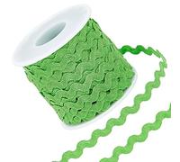 GORGECRAFT 27 mètre/25 m Rick Rack Garniture Ruban Vert Émeraude Vague Couture Pliage Frange Garniture 5mm/0.2 Pouces pour DIY Couture Artisanat Mariage Robe de Mariée Embellissement Fête Décoration
