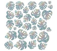GORGECRAFT 28 PCS Feuilles Adhésif Fenêtre Anti Collision Arc-en-Ciel Fenêtre Verre Alerte Prisme Décalques pour Oiseaux Frappe Film Vinyle Non Adhésif pour Portes Coulissantes Fenêtres