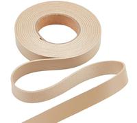 GORGECRAFT 2m*12.5mm*1.7mm Cordon en Cuir Plat Bandes de Cuir Double Face à Motif Litchi Bracelet en Simili Cuir Fils Tressés pour Bricolage Artisanat Poignée de Ceinture Fabrication de Bijoux, Blé