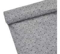 GORGECRAFT 2mX1.65m Tissu de Support Final Antidérapant Grand Tampon de Tissu de Touffetage Primaire Antidérapant avec Motif de Fleurs de Prunier Tissu pour Tapis Tufting Gun Coussin Gris Ardoise