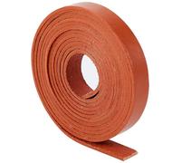GORGECRAFT 2mX12.5mmX2mm Cordon Plat en Cuir Véritable Bandes en Cuir de Vache Corde à Tresser pour Bracelets Colliers Fabrication de Bijoux Bottes Dentelle Porte-Clés Loisirs Créatifs, Selle Marron