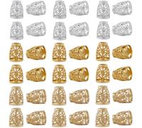 GORGECRAFT 3 Couleurs 90 Pièces Bouchon de Cloche en Métal Creux Extrémités de Cordon Coniques Bouchons de Fermeture de Corde Bouchon D'Extrémité de Fermeture à Glissière Extrémités Or Argent