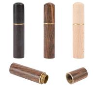 GORGECRAFT 3 étui à Aiguilles en Bois Tubes D'Aiguilles à Coudre Boîte de Rangement pour Cure Dents Conteneur Portable pour Broderie Rangement pour Tapisserie Point de Croix Artisanat à la Main