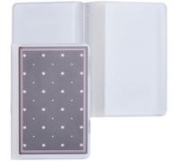 GORGECRAFT 3 Porte Cartes en Plastique pour Portefeuille 6 Pages en Vinyle PVC Transparent Photo Carte de Crédit Carte de Sécurité Sociale Étui de Protection pour Carte D'Assurance Carte D'Identité