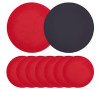 GORGECRAFT 3 Style 9 Pcs Bowling Tampons Abrasifs Kit de Nettoyage de Boules de Bowling Disques de Ponçage Plats Ronds Polissage Outils de Meulage Accessoires pour Différentes (800~2000 Grain)