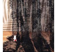 GORGECRAFT 300x150 cm Noir Chantilly Dentelle Tissu Français Cils Dentelle Vintage Fleur Brodée Bord Festonné Dentelle Garniture Ruban Doux Bricolage Décoratif Vêtements Couture Applique