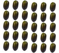 GORGECRAFT 30pcs D'Olives Artificielles Simulation de Fruits Modèle d'olive Réaliste Décoration en Mousse Ornement Réaliste pour Photographie Ferme Maison Cuisine Table Armoire Fête de Récolte