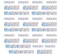 GORGECRAFT 30PCS Rectangle Bande Fenêtre Adhère Anti Collision Arc-en-Ciel Fenêtre Verre Alerte Prisme pour Oiseaux Frappe Film Vinyle Non Adhésif pour Coulissantes Fenêtres en Verre Attrape-Soleil